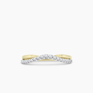 Curved 19 Diamond Band