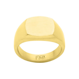 18K Gold IP Signet Ring