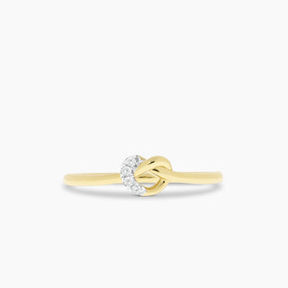 Diamond Love Knot Ring