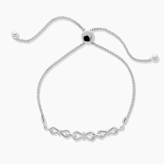 Sterling Silver & Diamond Bolo Bracelet