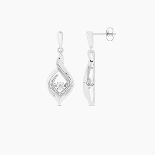 Diamond Dancer Sterling Silver & Diamond Earrings