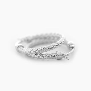 Mesh Round Hoop Earrings