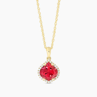 Chatham Padparadscha Sapphire Necklace