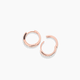 Diamond Huggie Hoop Earrings