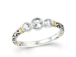 Mini Jawan Three Stone Ring