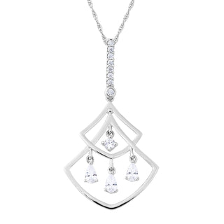 Sterling Silver CZ Pendant