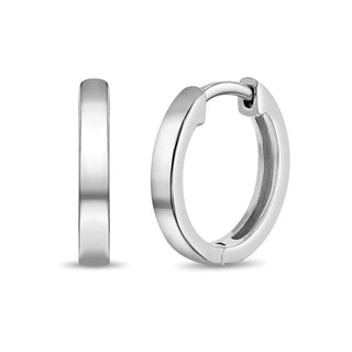 Sterling Silver Classic Huggie Hoop Earrings