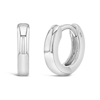 Sterling Silver Huggie Hoop Earrings