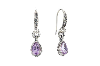 Susan Amethyst Mini Drop Earrings