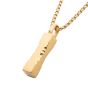 Matte 18K Gold IP Drop Necklace