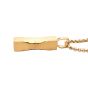 Matte 18K Gold IP Drop Necklace