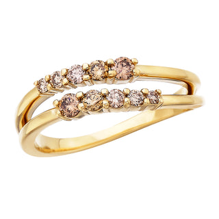 Desert Diamond Ring in 10k yellow gold