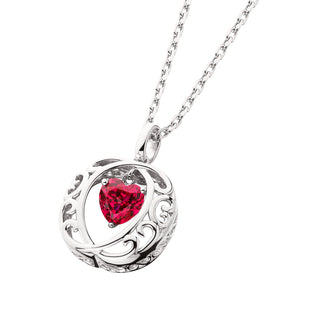 Ribbon Cross Pendant in sterling silver