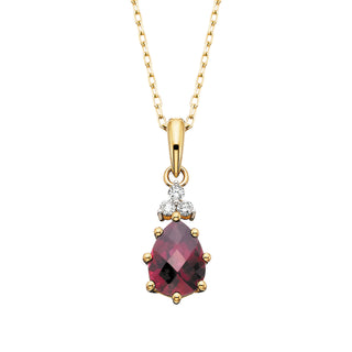 Rhodolite Pear Pendant
