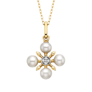 Four Pearl Clover Pendant