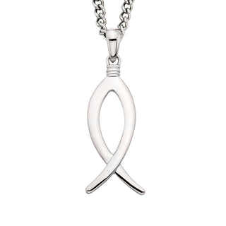 Men's Ichthys Pendant in sterling silver