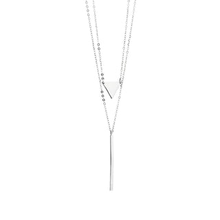 Two Strand Necklace in sterling silver