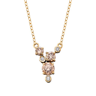 Desert Diamond Necklace in 14k yellow gold