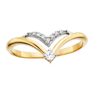 Diamond Chevron Ring