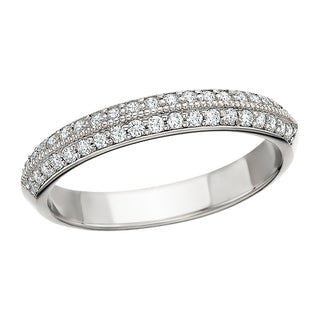 Diamond Pave Band in 14k white gold