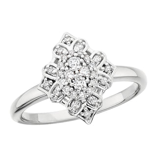 Vintage Diamond Ring in 14k white gold