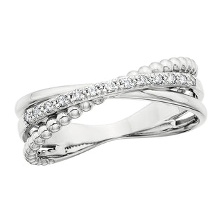 Diamond Fashion Ring in 10k white gold