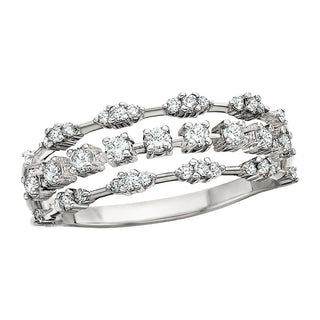 Diamond Lace Ring in 14k white gold