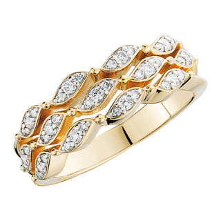 Wave of Desire Diamond Ring