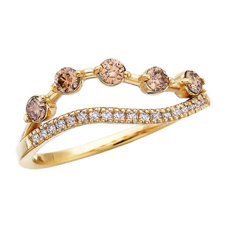 Desert Diamond Ring in 14k yellow gold