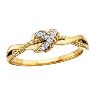 Diamond Knot Ring