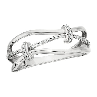 Locked in Love Diamond Ring in 10k white gold
