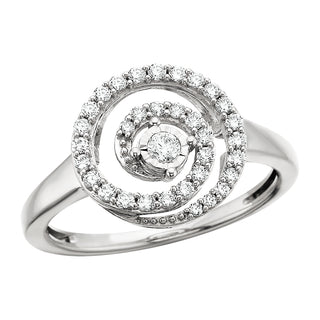 Embraceable You Ring in 14k white gold with diamonds