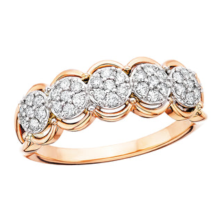 Endless Radiance Ring in 14k rose gold with diamonds