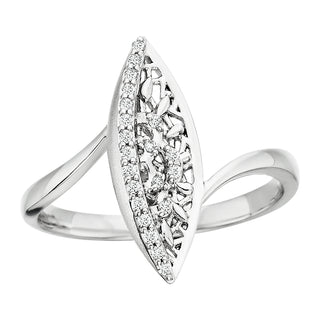 Diamond Lattice Ring in white gold