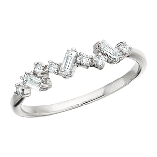 Diamond Scatter Ring in 14k white gold