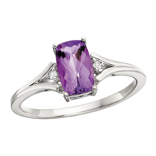 Amethyst Ring in sterling silver
