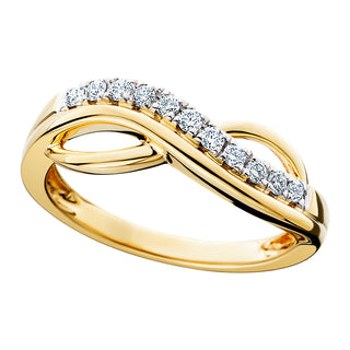 Diamond Fashion Ring in 10k yellow gold