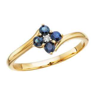 Sapphire Ring in 14k yellow gold