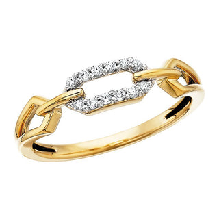 10K Yellow Gold Chain Link Ring