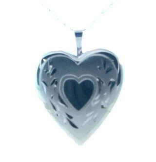 Sterling Heart Locket w' chain