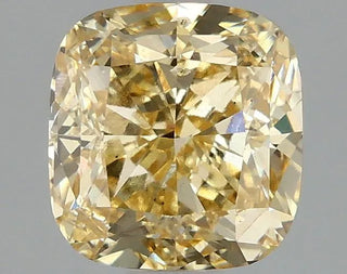 2.00ct Cushion modified Lab Grown Diamond (Colour Fancy Intense Yellow, Clarity SI1, IGI Certified)