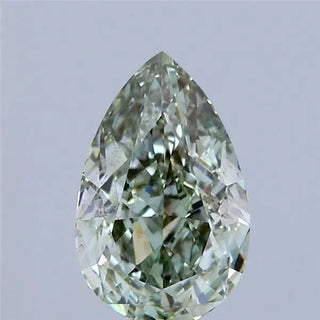 2.01ct Pear Lab Grown Diamond (Colour Fancy Vivid Green, Clarity SI1, IGI Certified)