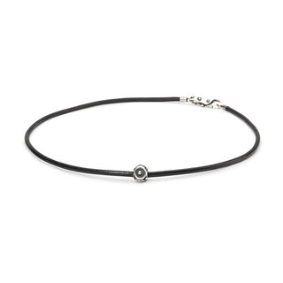 50cm Black Leather Trollbead Necklace
