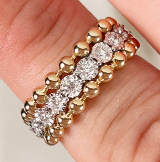 14K Yellow Gold Diamond Ring