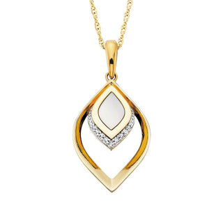 Mother of Pearl Teardrop Pendant