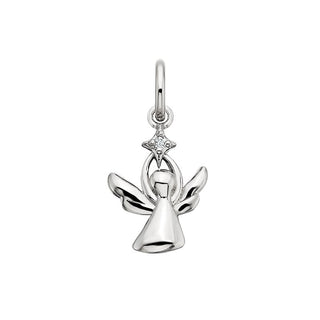Sterling Silver White Topaz Angel