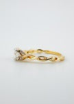Twisted Band Diamond 14K Yellow Gold Ring, Allison Kaufman