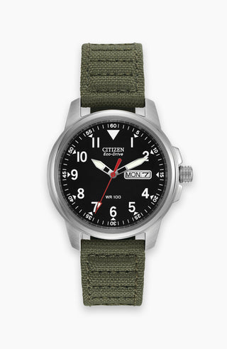 Garrison Eco-Drive with Military Green Strap