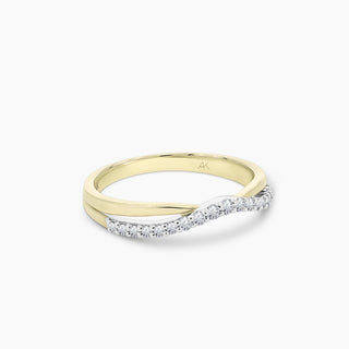 Curved 19 Diamond Band