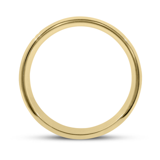 14K Two Toned Satin Finish Wedding Band